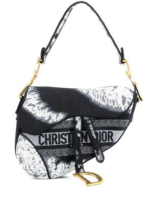 Christian Dior 2020 pre-owned Saddle canvas handbag - Blue