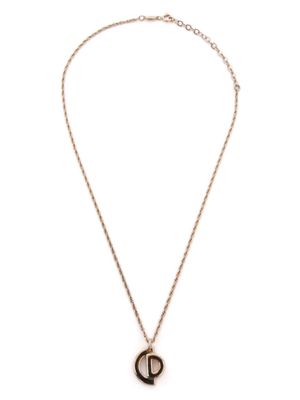 Christian Dior CD-pendant chain necklace - Gold