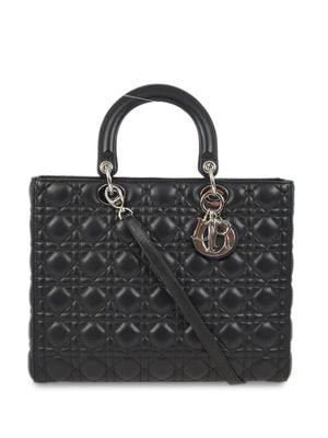 Christian Dior Pre-Owned 2012 Cannage Lady Dior two-way bag - Black