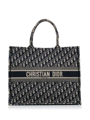 Christian Dior Pre-Owned 2019 large Dior Oblique Book Tote bag - Blue