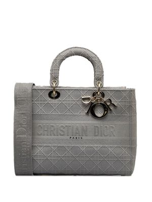 Christian Dior Pre-Owned 2020 large Lady D-Lite two-way bag - Grey