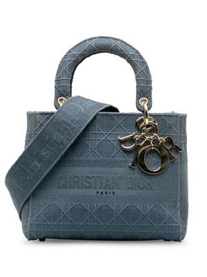 Christian Dior Pre-Owned 2020 medium Cannage Lady D-Lite two-way handbag - Blue
