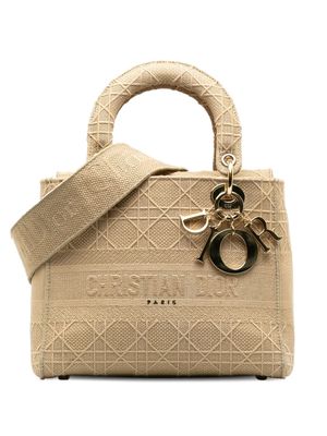 Christian Dior Pre-Owned 2020 medium Cannage Lady D-Lite two-way handbag - Neutrals