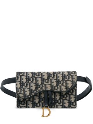 Christian Dior Pre-Owned 2020 Oblique Saddle belt bag - Neutrals