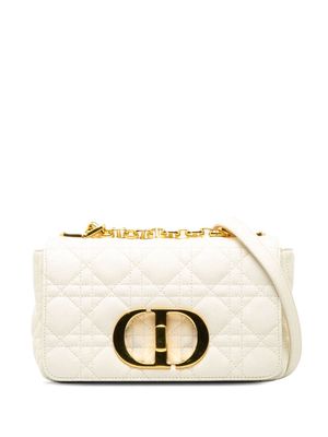 Christian Dior Pre-Owned 2022 small Cannage Caro shoulder bag - White