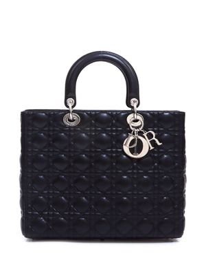 Christian Dior pre-owned Cannage Lady Dior tote bag - Black