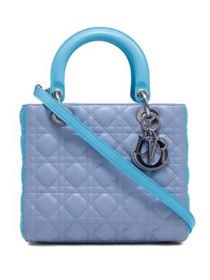 Christian Dior pre-owned Cannage Lady Dior two-way bag - Blue