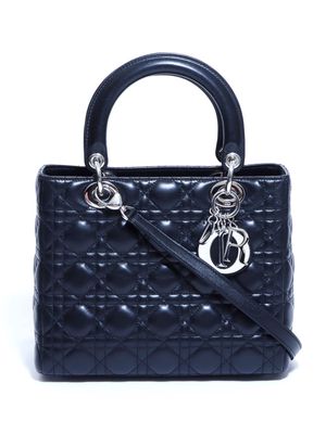Christian Dior Pre-Owned Cannage Lady Dior two-way handbag - Black