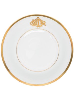 Christian Dior pre-owned logo-stamped porcelain bowl - White