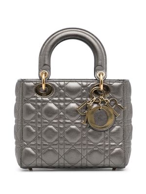 Christian Dior Pre-Owned pre-owned small Cannage Lady Dior handbag - Silver