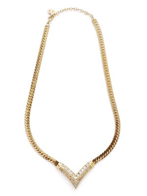 Christian Dior Pre-Owned pre-owned V-shape chain necklace - Gold