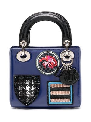 Christian Dior pre-owned small Lady Dior two-way bag - Blue