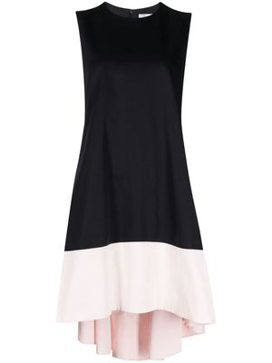 Christian Dior pre-owned two-tone sleeveless dress - Black