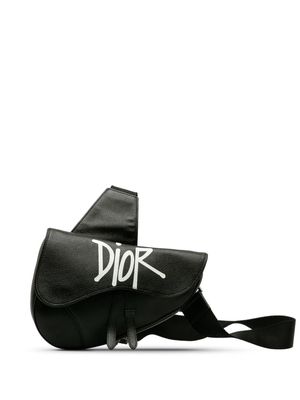 Christian Dior Pre-Owned x Stussy 2020 Saddle bag - Black
