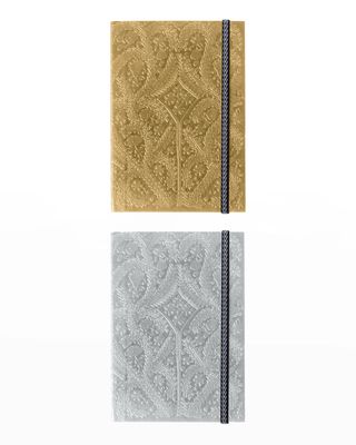 Christian Lacroix Gold and Silver Paseo A5 Journal Set
