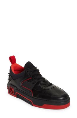 Christian Louboutin Astroloubi Spike Sneaker in H358 Black/Loubi