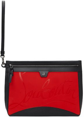 Christian Louboutin Black & Red Citypouch Pouch