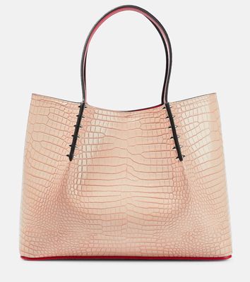 Christian Louboutin Cabarock Small croc-effect leather tote