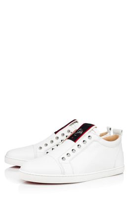Christian Louboutin F. A.V Fique A Vontade Low Top Sneaker in White
