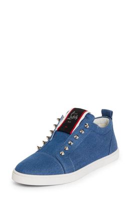 Christian Louboutin F.A.V Fique A Vontade Slip-On Sneaker in Blue