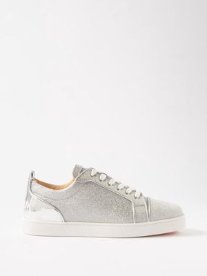 Christian Louboutin - Fun Louis Junior Leather Trainers - Mens - Silver