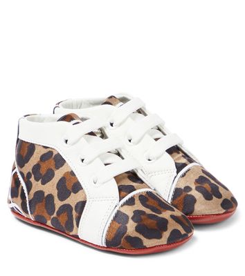Christian Louboutin Kids Baby Funnytopi leopard-print sneakers