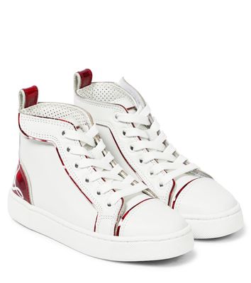 Christian Louboutin Kids Funnytopi high-top leather sneakers