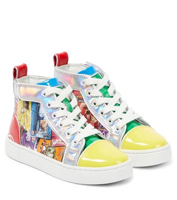 Christian Louboutin Kids Funnytopi printed leather sneakers