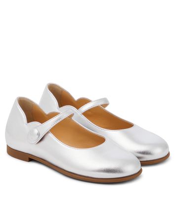 Christian Louboutin Kids Melodie Chick leather ballet flats