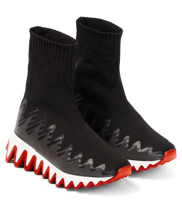 Christian Louboutin Kids Mini Sharky sock sneakers