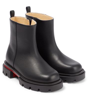 Christian Louboutin Kids Minibootamoi leather boots