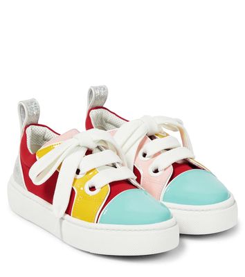 Christian Louboutin Kids Patent leather sneakers