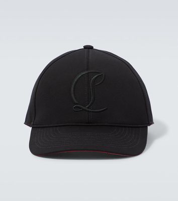 Christian Louboutin Mooncrest cotton canvas baseball cap