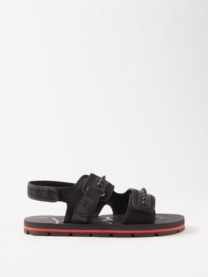 Christian Louboutin - Siwa Double-strap Sandals - Mens - Black