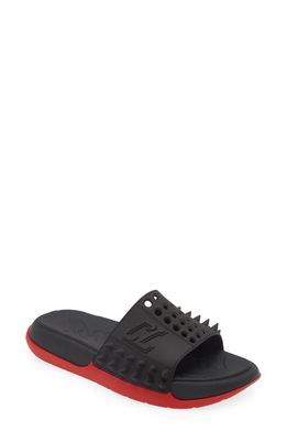 Christian Louboutin Take It Easy Slide Sandal in Black