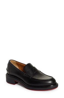 Christian Louboutin Urbino Calfskin Loafer in Bk01 Black