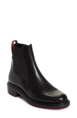 Christian Louboutin Urbino Cap Toe Chelsea Boot in Bk01 Black