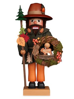 Christian Ulbricht Premium Woodsman With Wreath Nutcracker
