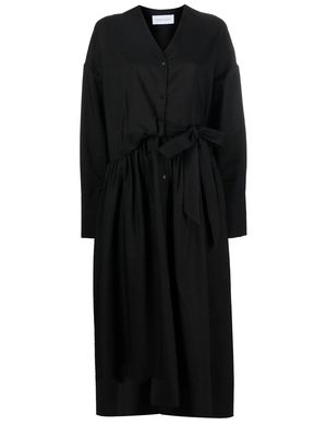 Christian Wijnants button-front pleated dresss - Black