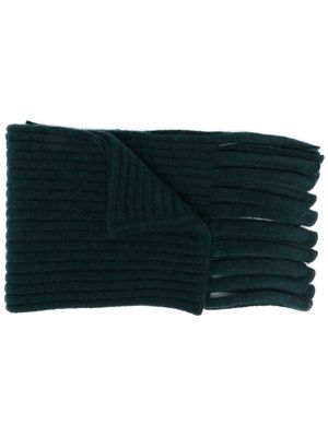 Christian Wijnants chunky ribbed-knit scarf - Green