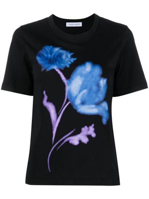 Christian Wijnants floral-print organic cotton T-shirt - Black