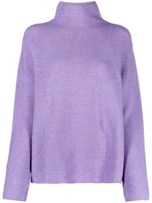 Christian Wijnants high neck pullover sweater - Purple