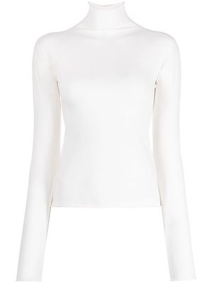 Christian Wijnants high-neck ribbed top - White