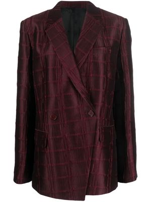 Christian Wijnants Jantra double-breasted jacquard blazer - Red