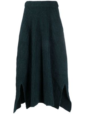 Christian Wijnants Kalup ribbed-knit skirt - Green