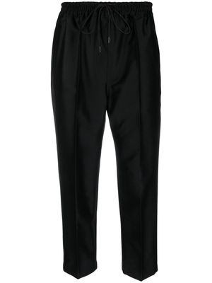 Christian Wijnants Pilar virgin-wool blend cropped trousers - Black