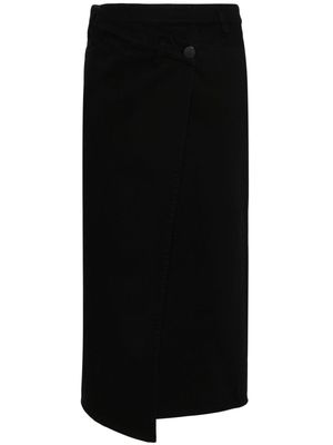 Christian Wijnants Sadiq wrap-design denim skirt - Black