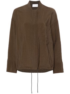 Christian Wijnants Tale crinkled shirt - Brown