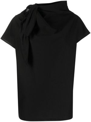 Christian Wijnants Tantral bow-embellished draped tunic - Black