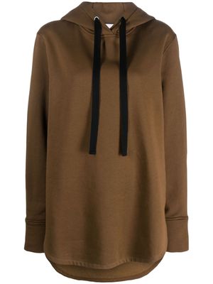 Christian Wijnants Tossi organic-cotton hoodie - Brown